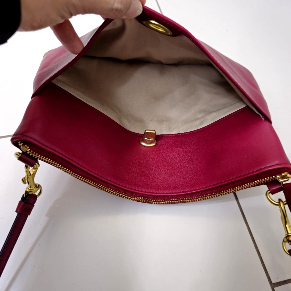 COACH Dark Red Crossbody Bag - Picture 7 of 11